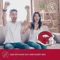 Northwest NCAA Helmet Super Soft Football Pillow - 16" - Decorative Pillows for Sofa or Bedroom - Perfect for Game Day (Arkansas Razorbacks - Red)