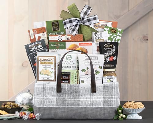 The Connoisseur Gourmet Gift Basket by Wine Country Gift Baskets Food Gift Basket for Families College Students Appreciation Thank You Congratulations Get Well Soon Care Package