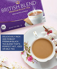 Tetley British Blend Premium Black Tea, 320 Tea Bags, Rainforest Alliance Certified