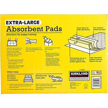 UnbrandedX Kirkland Signature Extra-Large Absorbent Pads, 30 in L X 23 in W, 100-count