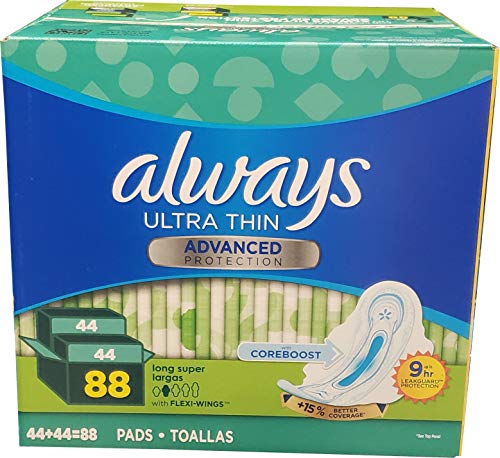 Always Ultra Thin Advanced Long Pads (Net Wt 88Count)