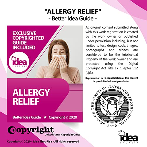 Equate Allergy Relief Tablets with Diphenhydramine HCl 25mg Antihistamine, 365 Ct Bundle with Exclusive "Allergy Relief" - Better Idea Guide (2 Items)