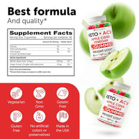 Keto ACV Gummies Advanced Weight Loss - Keto Gummies - ACV Keto Gummies for Weight Loss - Slimming Gummies - Raspberry Keto Pills - Detox & Cleanse Supplement for Women and Men - USA Made