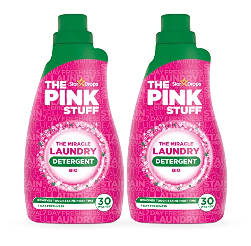 Stardrops - The Pink Stuff - The Miracle Laundry Detergent Bio Liquid - 32oz Pack of 2