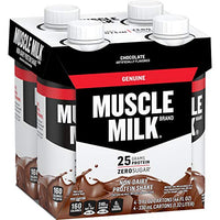 Muscle Milk Genuine Protein Shake, Chocolate, 25g Protein, 11 Fl Oz (Pack of 4)