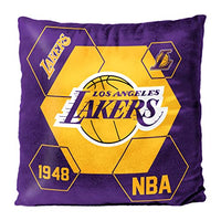 Northwest NBA Los Angeles Lakers Velvet Pillow, 16" x 16", Connector