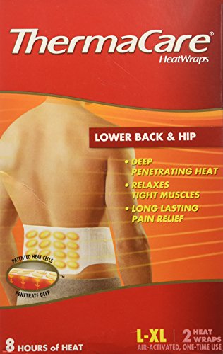Thermacare Lower Back & Hip HeatWraps, L/XL, 8 Hour-2ct