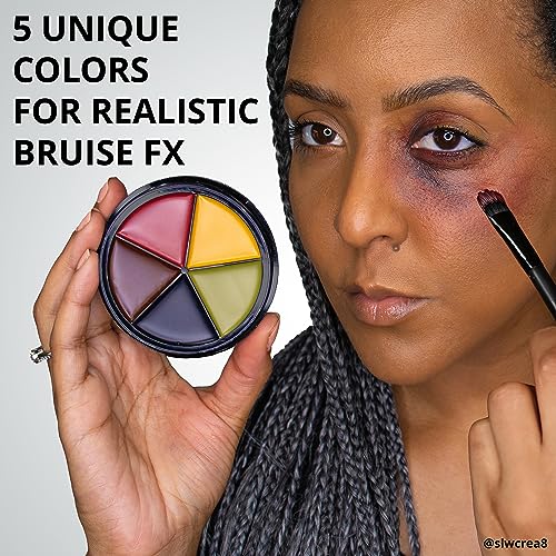 Mehron Makeup ProColoRing Bruise 5 Color Wheel for Special Effects & Movies | Bruise Makeup Kit | SFX Paint | Halloween Special Effects Makeup