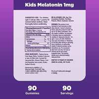 Natrol Kids Melatonin 1mg, Dietary Supplement for Restful Sleep, 90 Berry-Flavored Gummies, 90 Day Supply