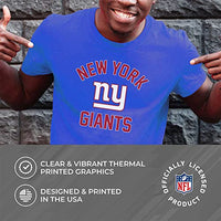 Team Fan Apparel NFL Adult Gameday T-Shirt - Cotton Blend - Tagless - Semi-Fitted - Unleash Your Team Spirit During Game Day (New York Giants - Blue, Adult Medium)