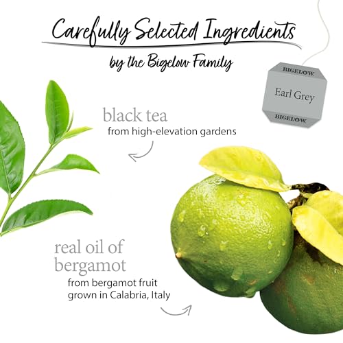 Bigelow Tea Earl Grey Tea, Caffeinated Black Tea Bags, 120 Total Tea Bags, 20 Count (Pack of 6)
