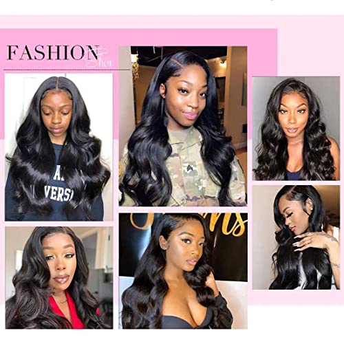 Beauty Forever Body Wave U Part Human Hair Wig 150% Density 10A Grade,Brazilian Human Hair Glueless Full Head Clip in Half Wig Free Part Natural Color 14 Inch