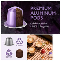 ROSSO CAFFE Espresso Coffee Pods for Nespresso Machines - Reserve Edition - 80 Aluminium Capsules - Compatible with all Nespresso Original line Machines (Premium Variety Pack)