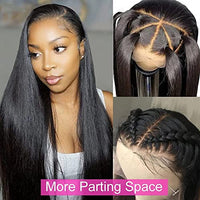 200 Density HD Lace Front Wigs Human Hair 22 Inch 13x4 Straight Lace Frontal Wigs Human Hair For Black Women,Glueless Wigs Human Hair Pre Plucked With Baby Hair