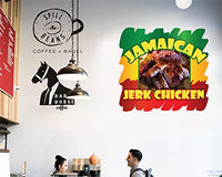 Jamaican Jerk Chicken Concession Restaurant Food Truck Die-Cut Vinyl Sticker 10 inches