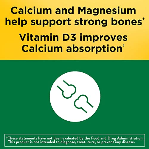 Nature Made Calcium Magnesium Zinc with Vitamin D3, Dietary Supplement for Bone Support, 300 Tablets