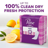 Poise Incontinence Pads & Postpartum Incontinence Pads, 6 Drop Ultimate Absorbency, Long Length, 90 Count (2 Packs of 45), Packaging May Vary