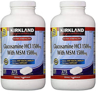 Kirkland Signature Glucosamine with MSM, 375 Tablets (2 Pack)