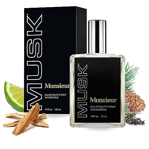 Dana Monsieur Musk EDT Spray Mens Fragrances 4 Oz