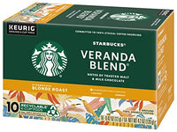 Starbucks Veranda Blend Blonde, K-Cup Portion Pack for Keurig K-Cup Brewers, 10-Count (Pack of 2)