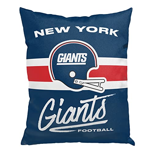 Northwest Official NFL New York Giants Nostalgic Proud Decorative Pillow, Team Colors, 15" x 12"