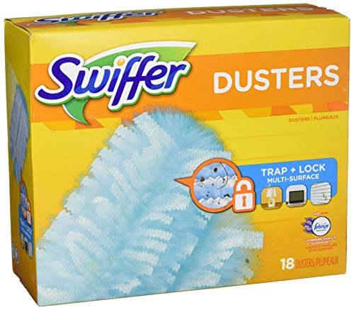 Swiffer 180 Dusters, Multi Surface Refills with Febreze Lavender Vanilla & Comfort Scent, 18 Count