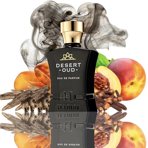 H HABIBI Desert Oud Arabian Fragrance for Men - Floral, Woody, Patchouli Cologne for Men - Warm, Sweet & Spicy Niche Eau de Parfum Men - Blended with Rare Exotic Notes