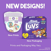 Luvs Diapers - Size 4, 198 Count, Paw Patrol Disposable Baby Diapers