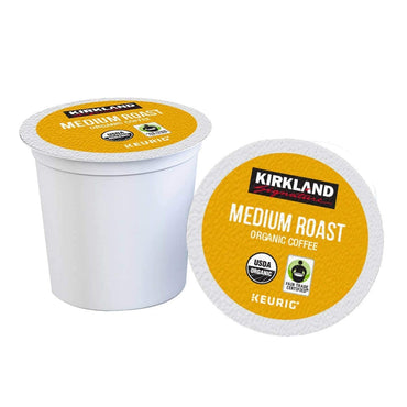 Kirkland Signature Organic Medium Blend Roast, Recyclable K Cup Pods, 3 lb, 120 Count