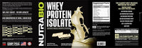 NutraBio Whey Protein Isolate Supplement – 25g of Protein Per Scoop with Complete Amino Acid Profile - Soy and Gluten Free Protein Powder - Zero Fillers and Non-GMO - Alpine Vanilla - 2 Lbs