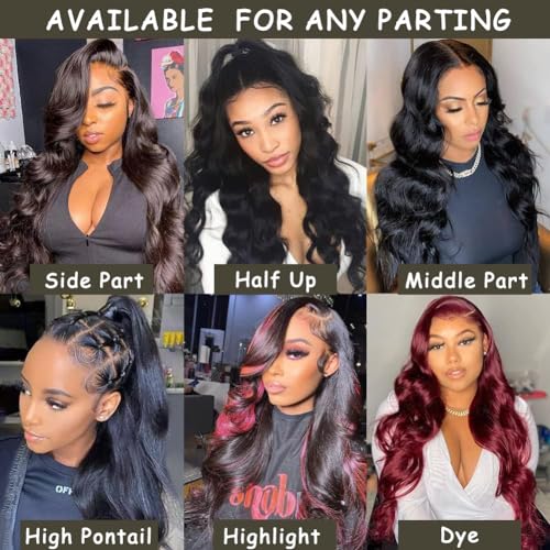 13x4 Lace Front Wigs Human Hair-Body Wave Lace Front Wigs Human Hair-10A Grade 150% Density Human Hair Lace Front Wigs Pre Plucked Frontal wigs human hair For Black Women With Babyhair (22inch)