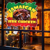 Jamaican Jerk Chicken Concession Restaurant Food Truck Die-Cut Vinyl Sticker 10 inches