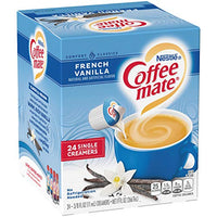 Nestle Coffee Mate Coffee Creamer Liquid Singles, French Vanilla, 24 Count (Pack of 4)