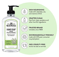 JR Watkins Gel Hand Soap, Aloe & Green Tea, 3 Pack, Scented Liquid Hand Wash for Bathroom or? Kitchen, USA Made and Cruelty Free, 11 fl oz