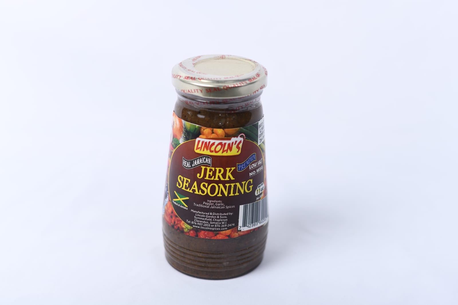 Lincoln’s Real Jamaican Jerk Seasoning (Wet), 11 OZ., No Additives, Non-GMO, No MSG, No Preservatoves, No Fillers, Gluten Free, All Ingredients are 100% Grown (Original)