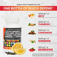 Clean Nutraceuticals Ceylon Cinnamon 3000mg Turmeric 3000mg Apple Cider Vinegar 3000mg Ginseng 2000mg Berberine 1200mg Plus Bitter Melon Gymnema Milk Thistle Fenugreek