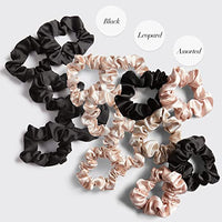 Kitsch Satin Hair Scrunchies for Women - Softer Than Silk Scrunchies for Hair | Satin Scrunchies for Girls & Satin Hair Ties for Women | Holiday Gift | Cute Satin Hair Scrunchie for Styling, 5 pack