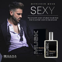 Dana Monsieur Musk EDT Spray Mens Fragrances 4 Oz