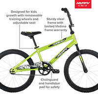 Huffy Upshot 20” Boy’s Bike for Kids, Lime Green