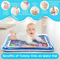 Yeeeasy Tummy Time Water Mat 丨Water Play Mat for Babies Inflatable Tummy Time Water Play Mat for Infants and Toddlers 3 to 12 Months Promote Development Toys Cute Baby