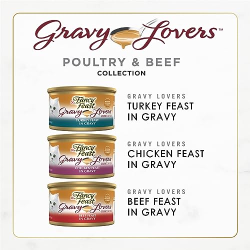 Purina Fancy Feast Gravy Lovers - (24) 3 oz. Cans