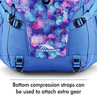 High Sierra Loop Backpack, Travel, or Work Bookbag with tablet sleeve, One Size, Shine Blue/Lapis