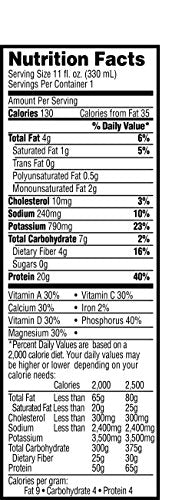 Muscle Milk Genuine Protein Shake, Chocolate, 25g Protein, 11 Fl Oz (Pack of 4)