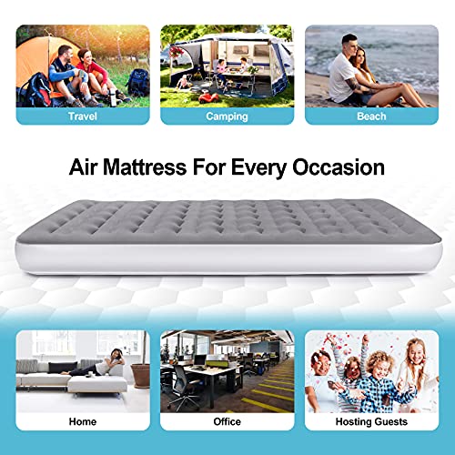 CAMULAND Air Mattress, Camping Inflatable Mattress Lightweight Inflatable Bed Air Mattress for Home, Travel, RV Tent and SUV Truck