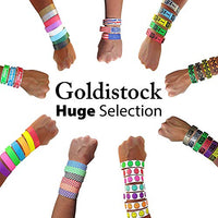 Heavier Tyvek Wristbands 7.5 Mil– Goldistock “Top 10” 500 Ct. Variety Pack- ¾” Arm Bands- 50 Each: Green, Blue, Red, Yellow, Orange, Purple, Etc.- Paper-Like Party Armbands- Event Wrist Bands