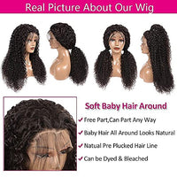 Siyun Show Curly Lace Front Wigs Human Hair Pre Plucked with Baby Hair 180 Density 13x4 Hd Lace Front Wigs for Black Women Human Hair Glueless Deep Wave Lace Frontal Wigs Human Hair 20Inch