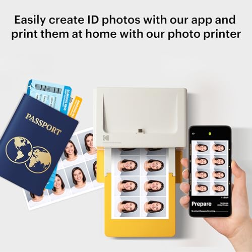 KODAK Dock Plus 4PASS Instant Photo Printer (4x6 inches) + 90 Sheets Bundle