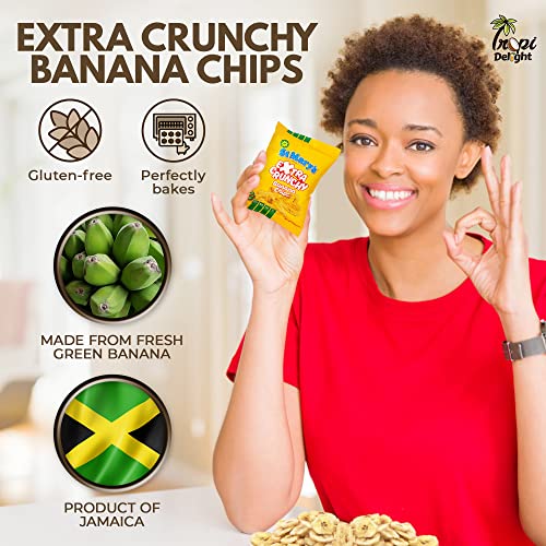 Tropi Delight Jamaican Variety Snack - Exotic Gift Box (40ct) International College Student Military Care Pack Assorted Caribbean Food Treats Chips Candy Basket Sampler