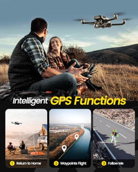 Holy Stone 2 Axis Gimbal GPS Drone with 4K EIS Camera for Adults Beginner, HS720G Foldable FPV RC Quadcopter with Brushless Motor, 5G WiFi Transmission, Optical Flow, Follow Me, Smart Return Home