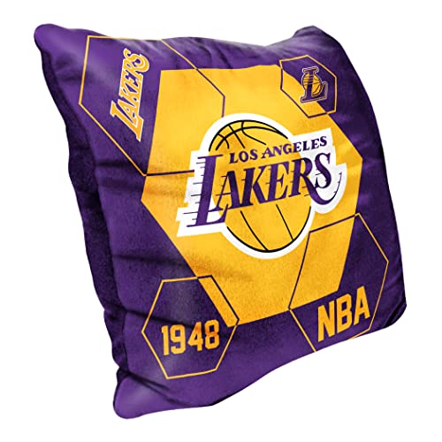 Northwest NBA Los Angeles Lakers Velvet Pillow, 16" x 16", Connector